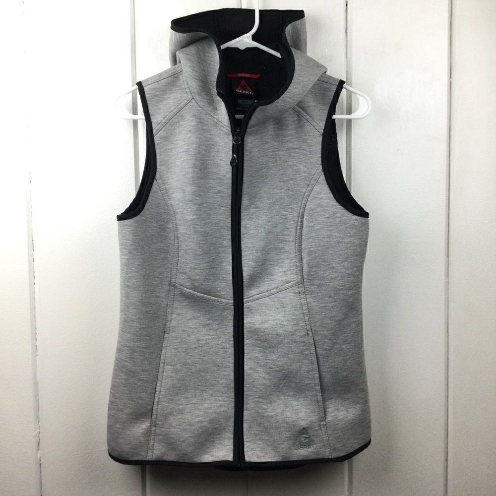 Gerry Scuba Vest Gray/Black Zip Hooded Scuba, Size - Small‎